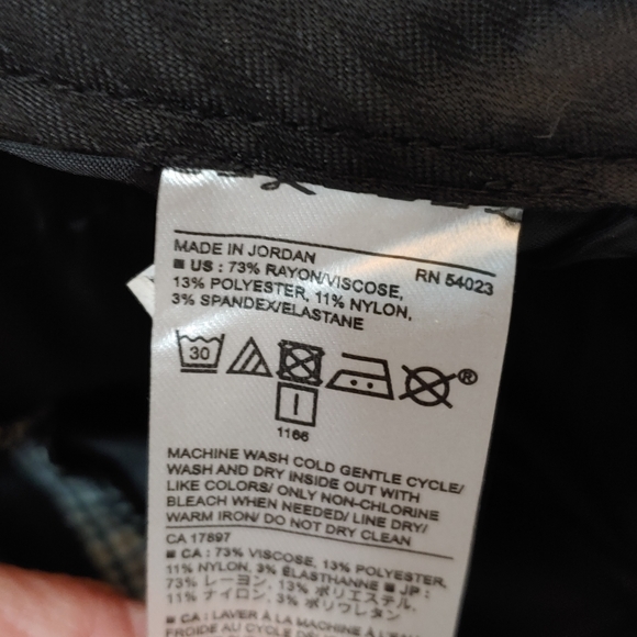 Banana Republic Sloan ankle pants, plaid, 0 - Picture 5 of 13